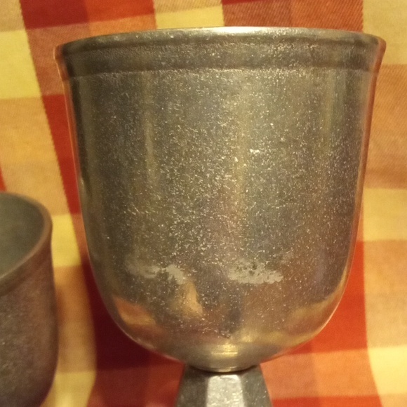 Vintage Used Wilton Aremetale Pewter Wine Goblets - Picture 6 of 6